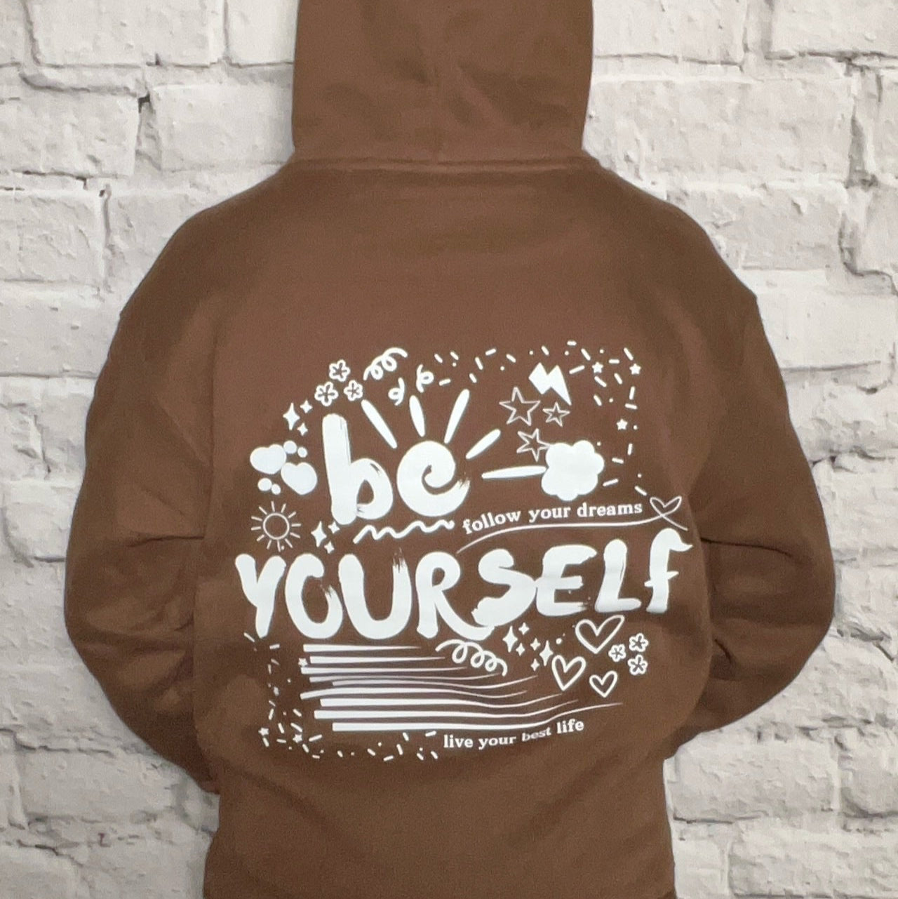 be yourself - cozy hoodie