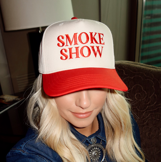 Smoke Show - Embroidered Hat 