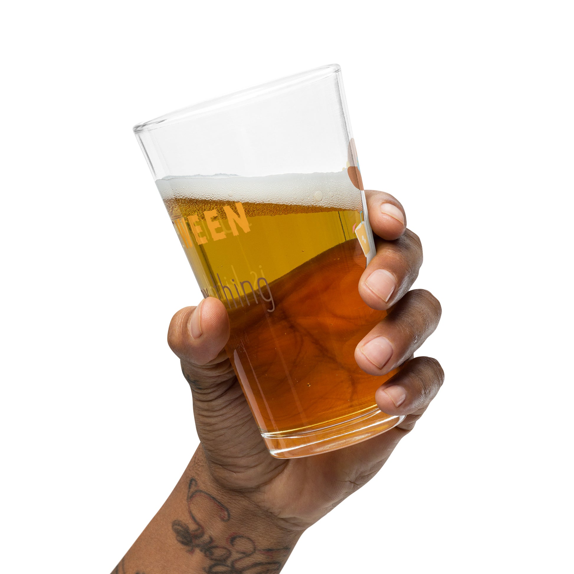 Sip in Style This Summer! Introducing the Summerween Is Kinda My Thing Pint Glass by The Banannie Diaries – your go-to for cold, refreshing drinks with a spooky twist! 🍹👻  - Material: Glass - Volume: 16 oz (473 ml)