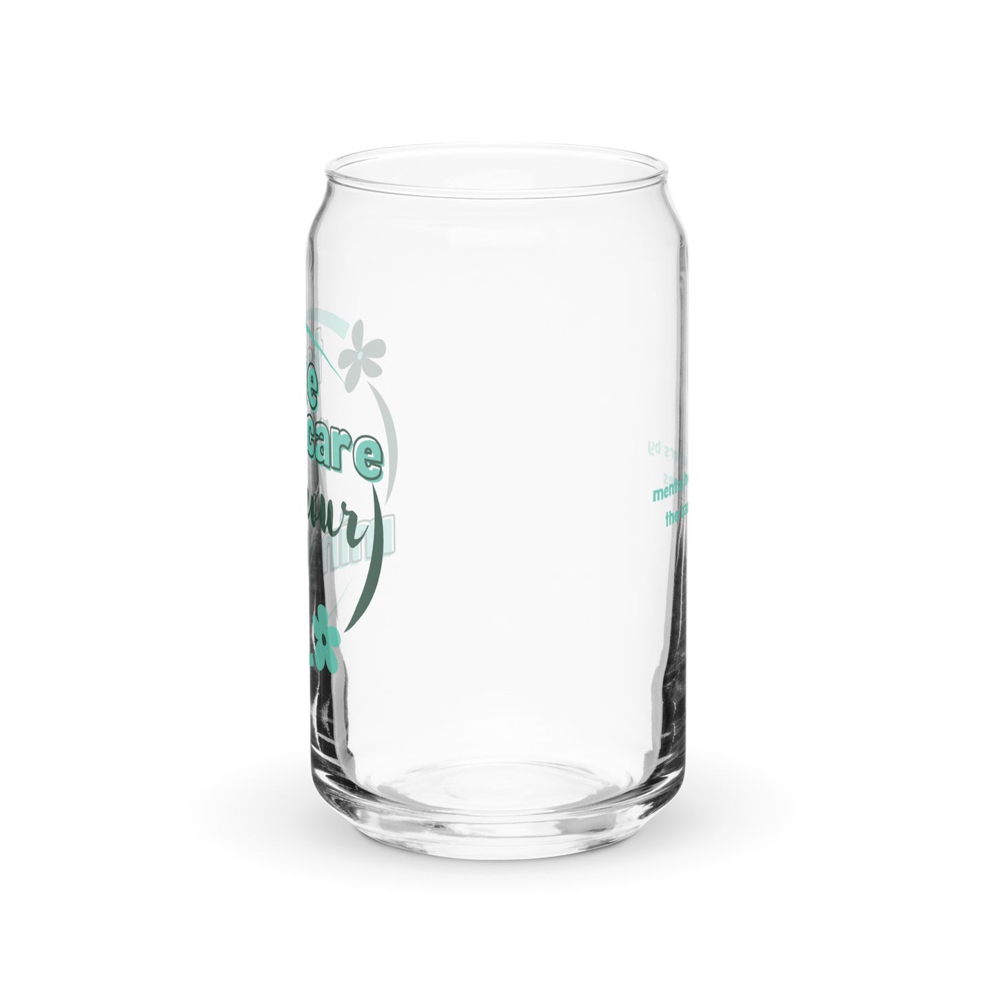 Take Care Of Your Mind Can-Shaped Glass -  Mental Health Matters by The Banannie Diaries
