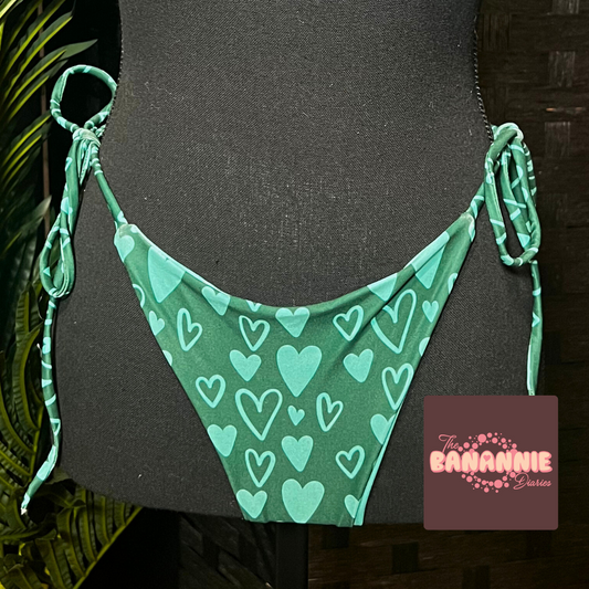 Take Care of Your Mind Recycled String Bikini Bottom