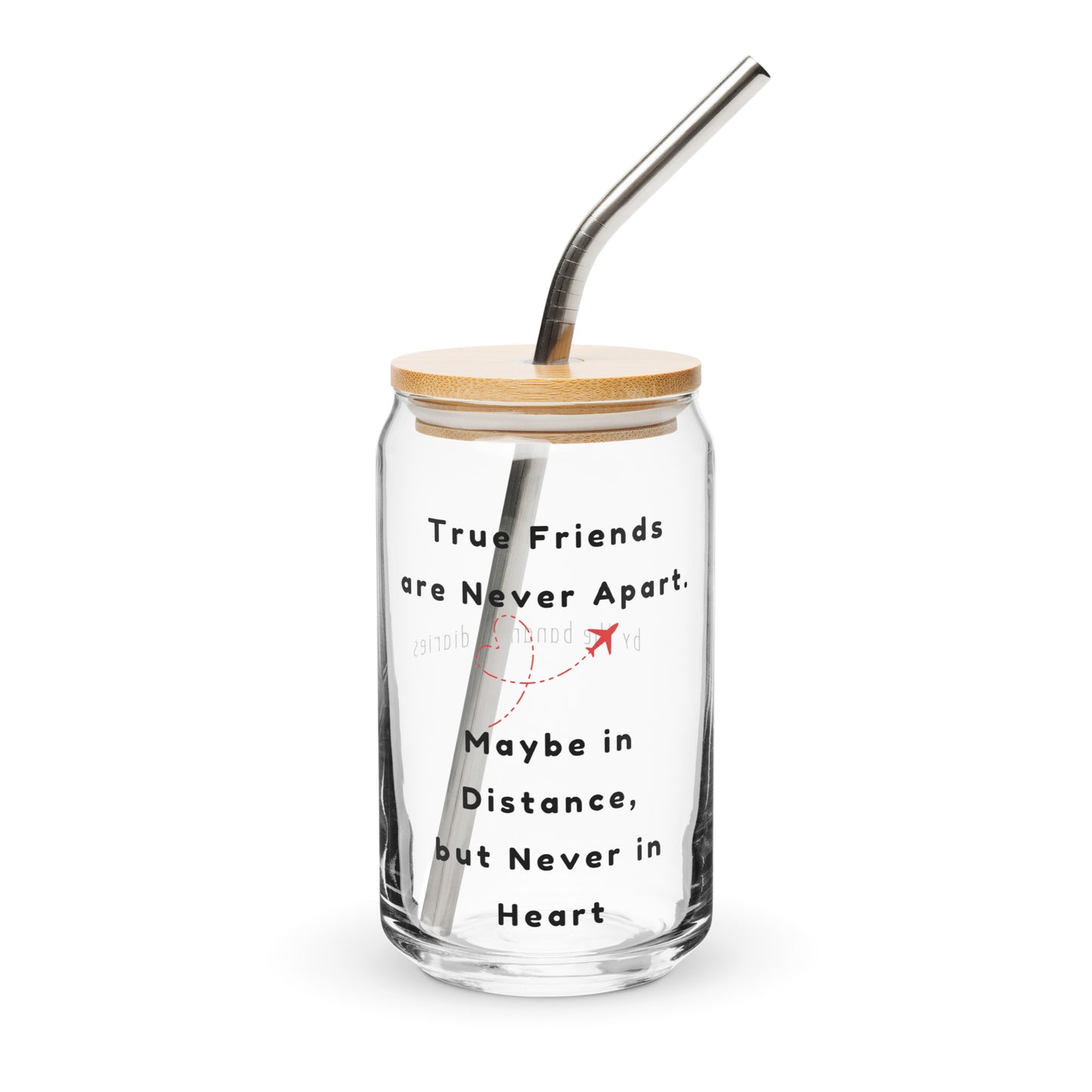 True Friends Can-Shaped Glass