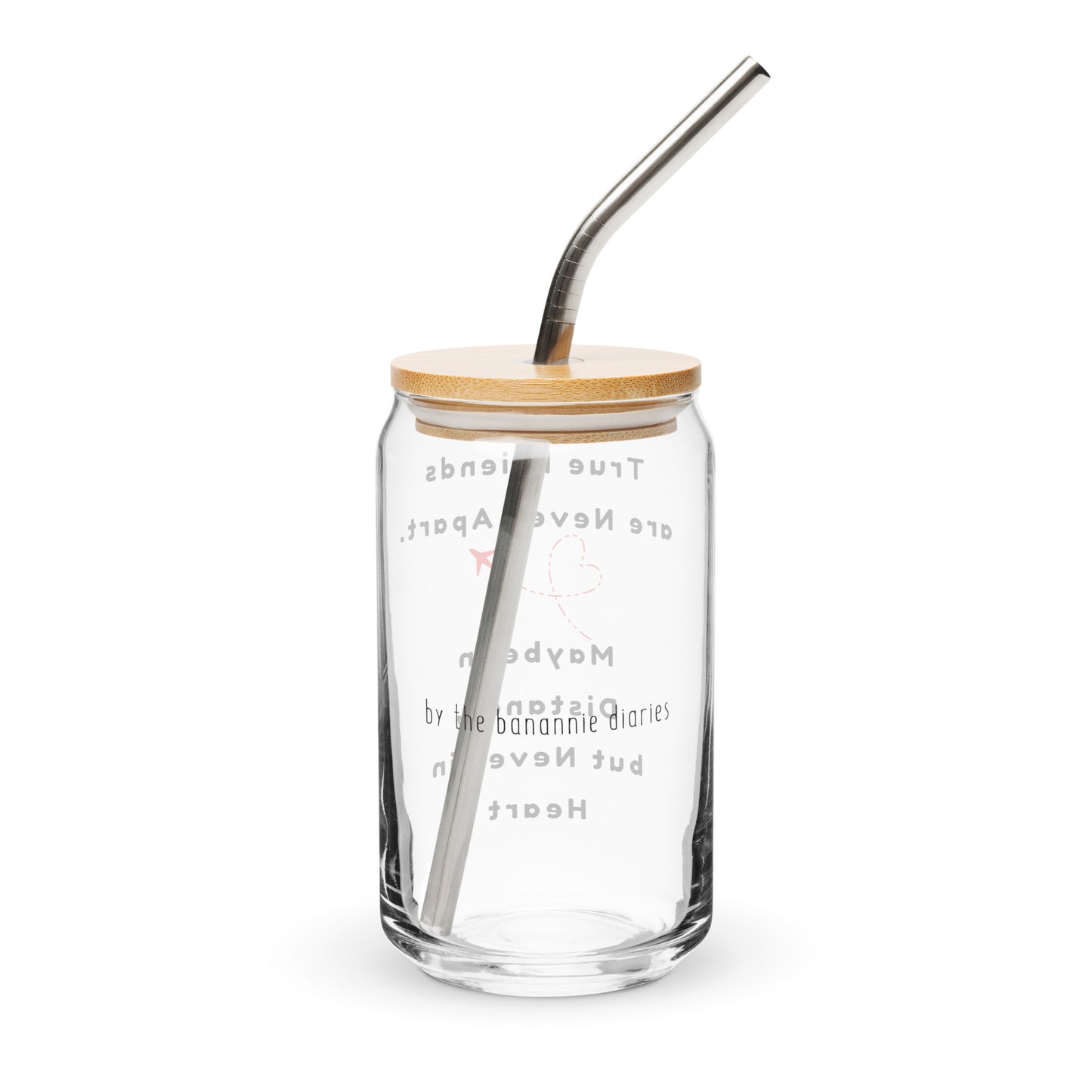 True Friends Can-Shaped Glass