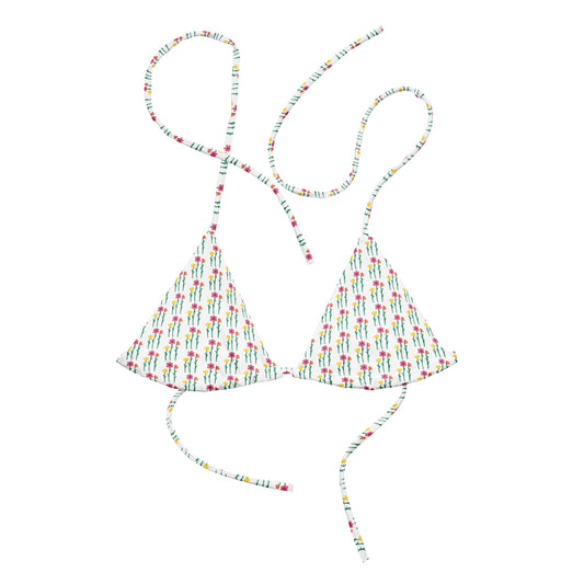 be yourself recycled string bikini top