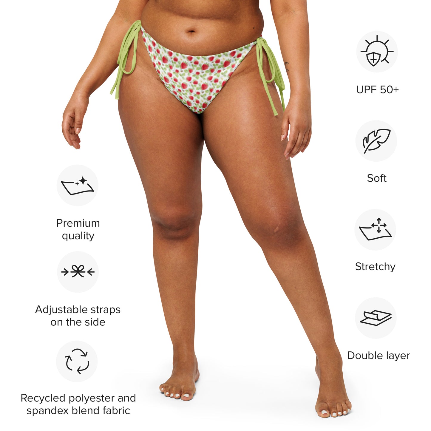 Strawberry Bees Bikini Bottom
