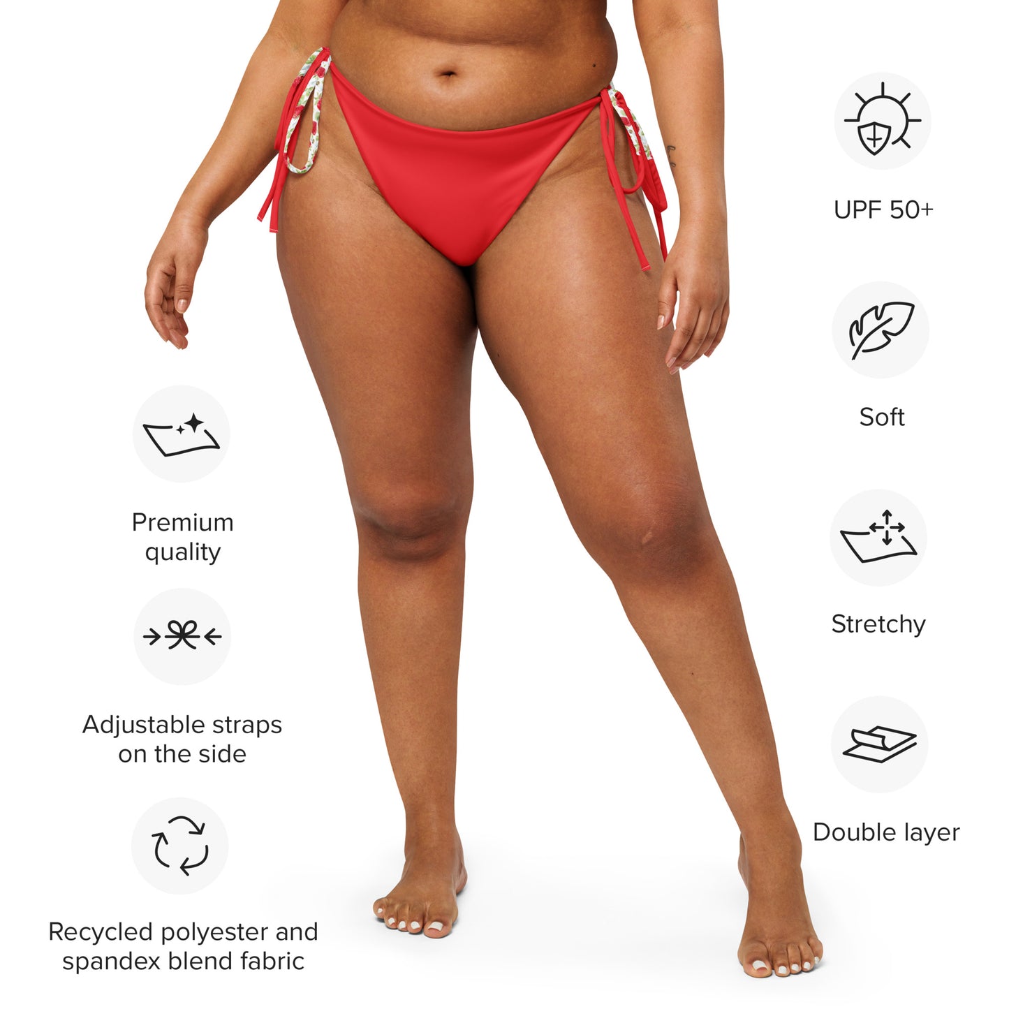 Strawberry Bees Colorblock Bikini Bottoms
