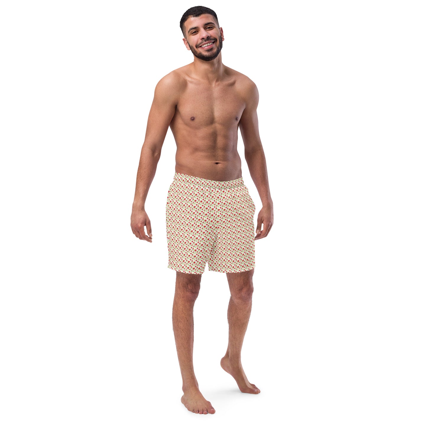 Strawberry Bees Men's Swim Trunks - By The Banannie Diaries