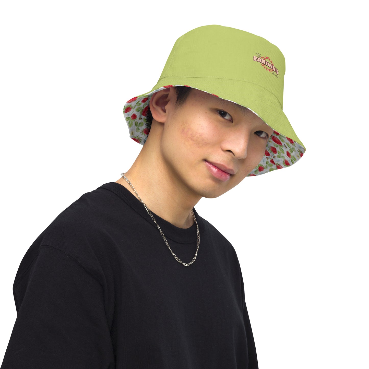 Strawberry Bees Reversible Bucket Hat