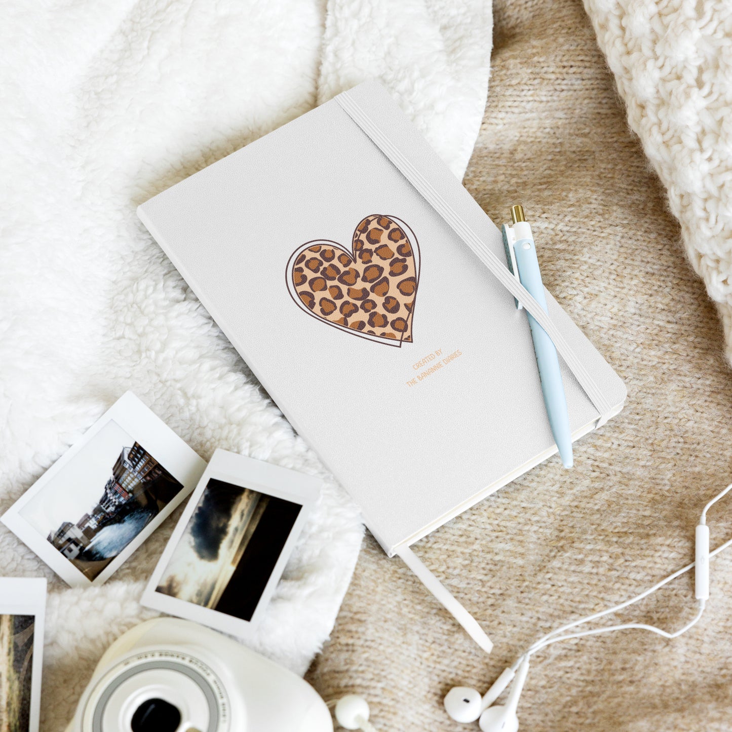 Leopard Heart - Hardcover Bound Notebook, 80 Pages, By The Banannie Diaries