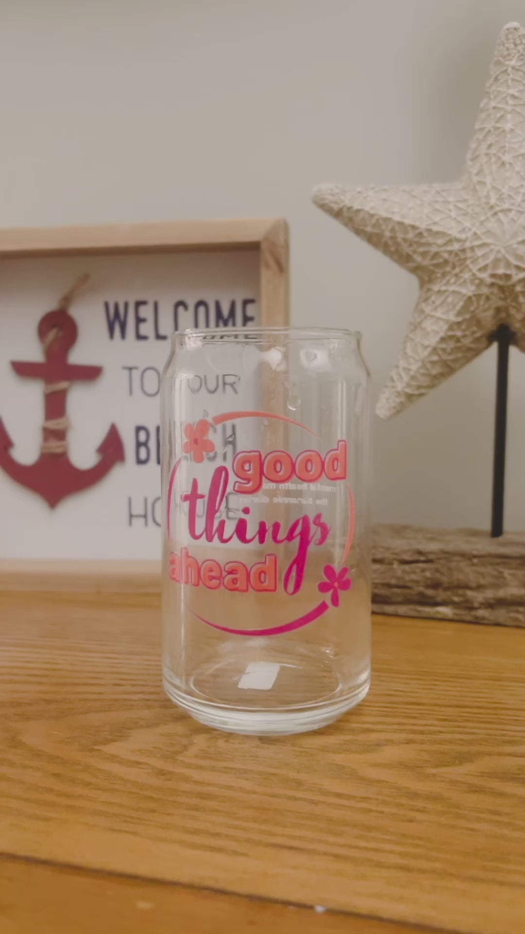 Good Things Ahead Can-Shaped Glass - Mental Health Matters
