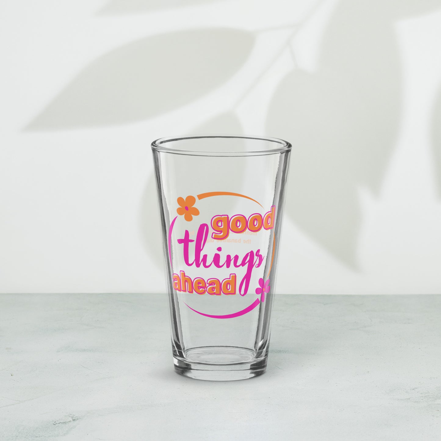 Good Things Ahead Pint Glass - Mental Health Matters by The Banannie Diaries - Volume: 16 oz. (473 ml), Glassware, Houseware