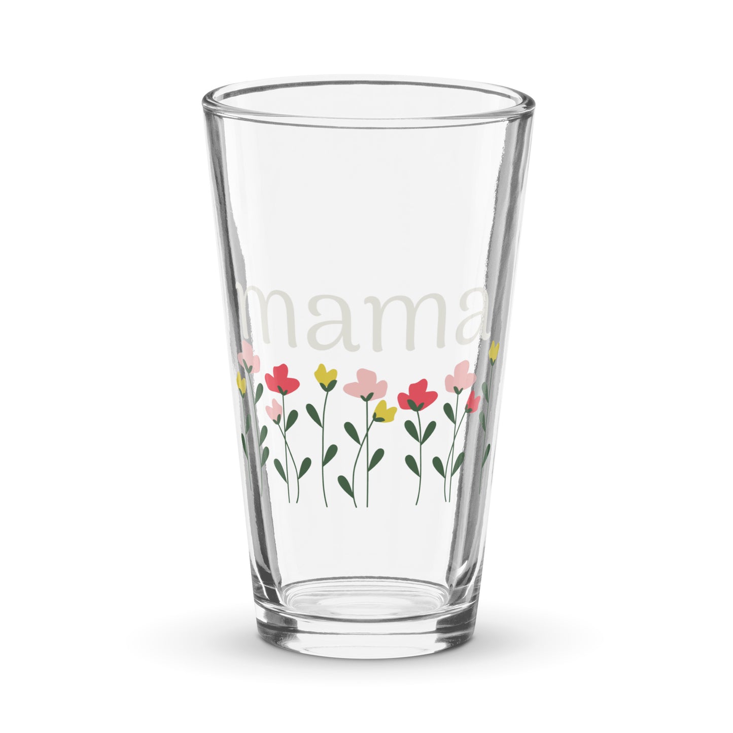 Mama - Pint Glass,  by The Banannie Diaries - Volume: 16 oz. (473 ml), Glassware, Houseware