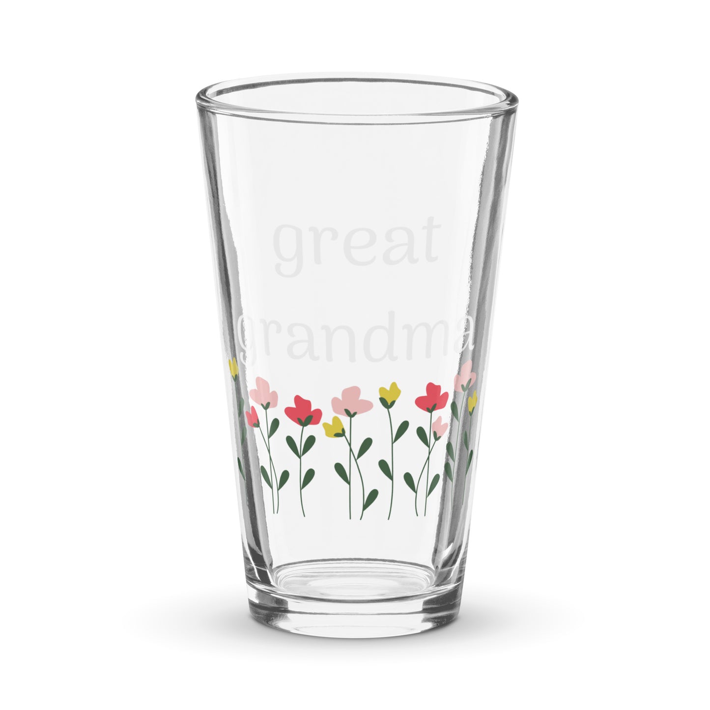 Great Grandma - Pint Glass,  by The Banannie Diaries - Volume: 16 oz. (473 ml), Glassware, Houseware