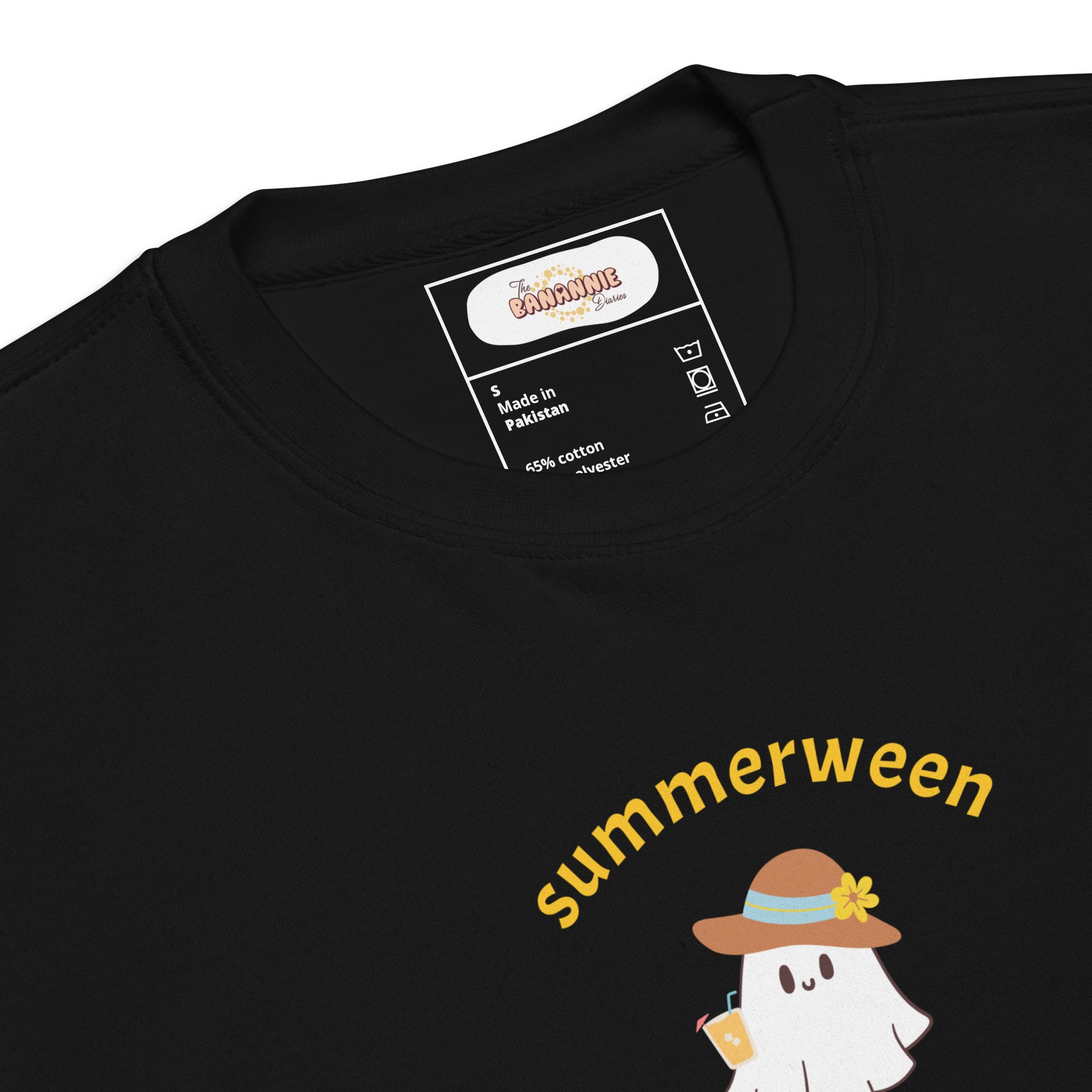 Stay Cozy in Spooky Style! Introducing the Summerween Is Kinda My Thing Unisex Premium Sweatshirt by The Banannie Diaries – perfect for a classic and contemporary streetwear look! 