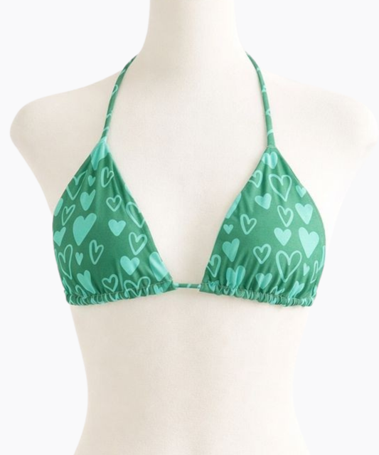 Take Care of Your Mind Recycled String Bikini Top