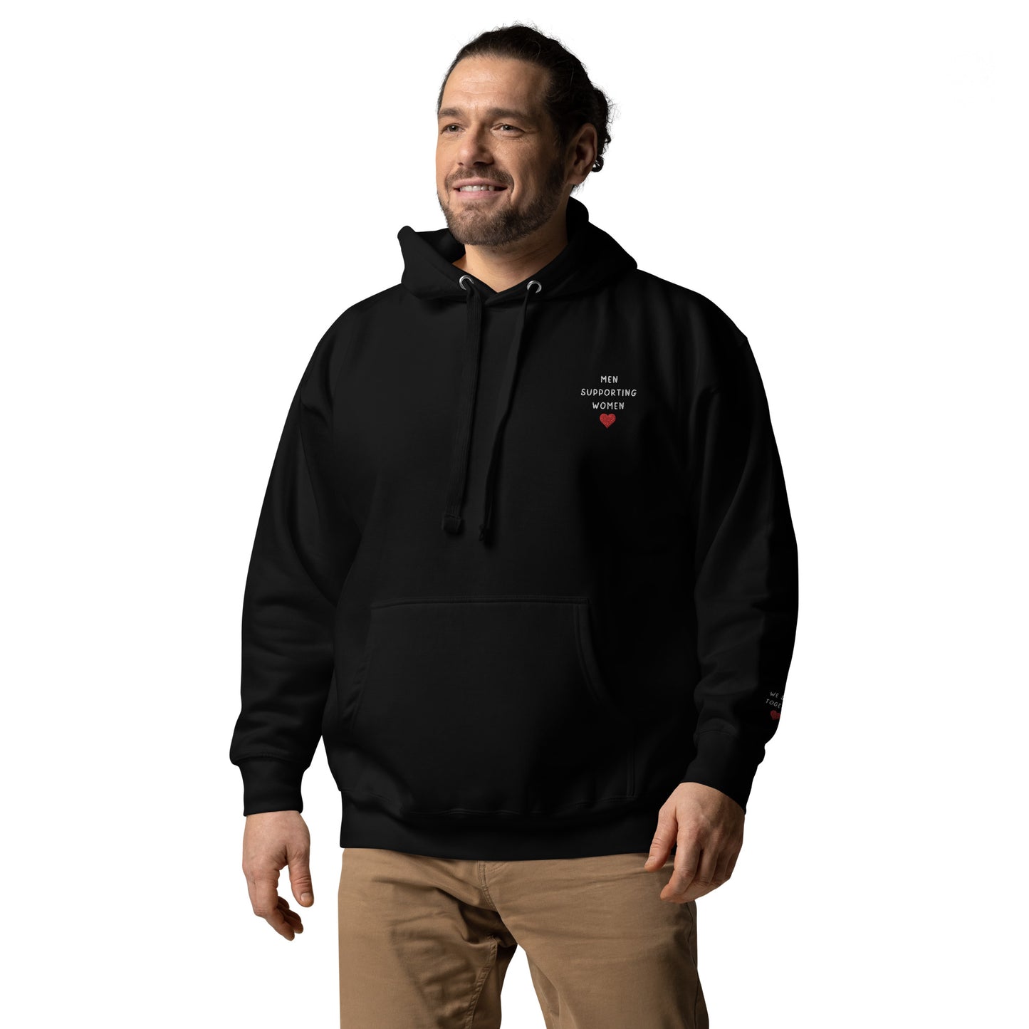 Men Supporting Women Embroidered Hoodie - by The Banannie Diaries