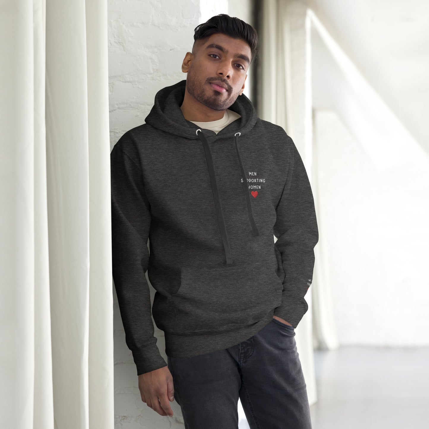 Men Supporting Women Embroidered Hoodie - by The Banannie Diaries