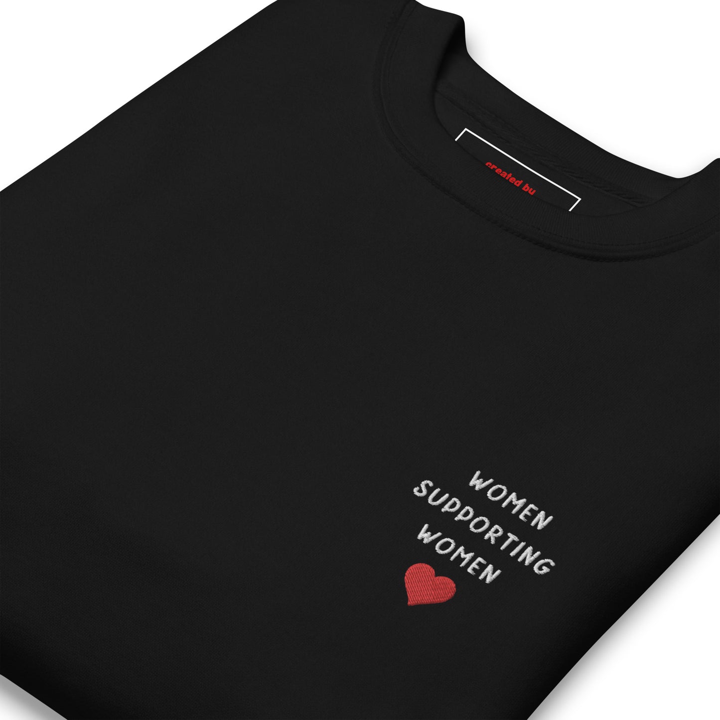 Women Supporting Women Embroidered Crewneck Sweatshirt by The Banannie Diaries