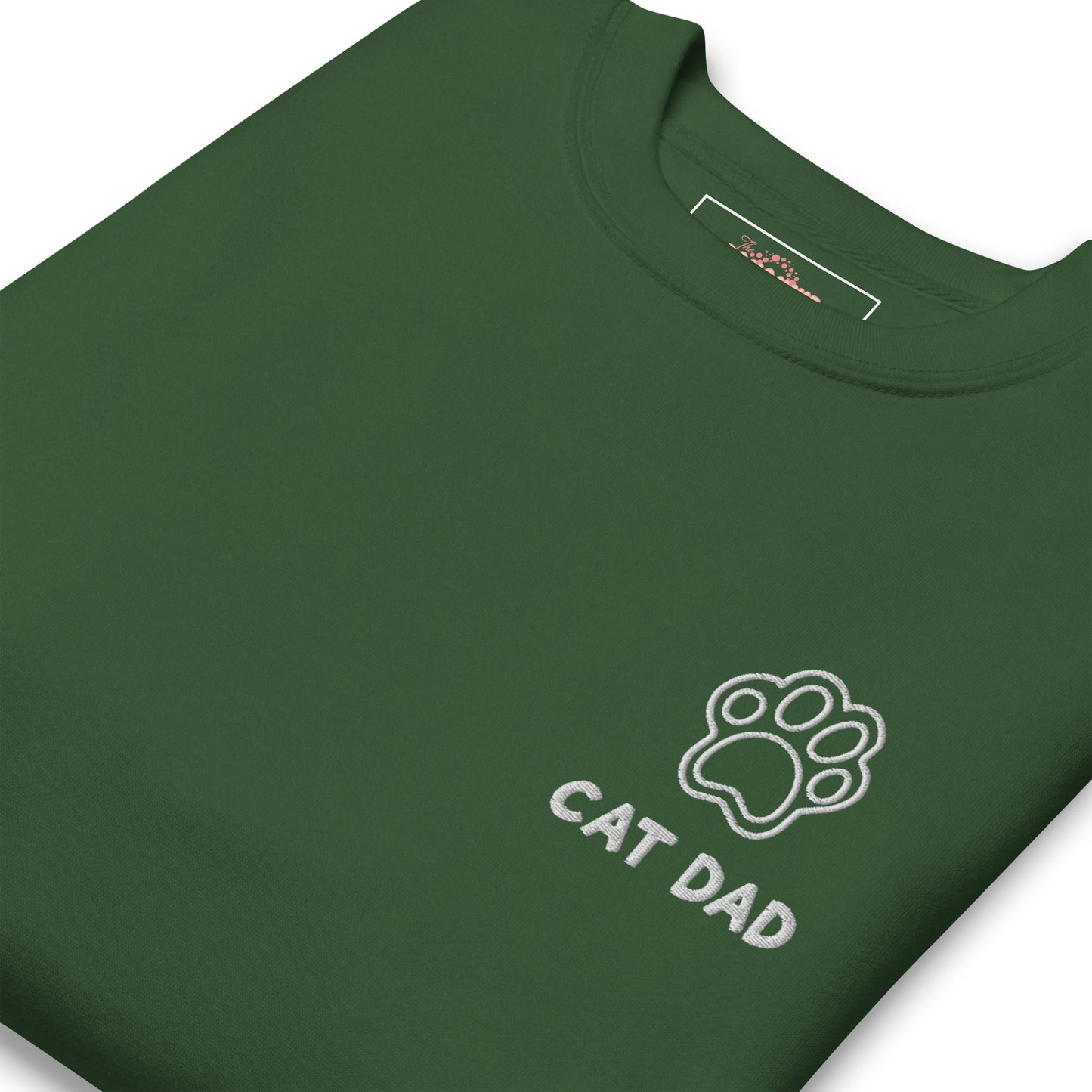 Cat Dad Embroidered Crewneck Sweatshirt - by The Banannie Diaries